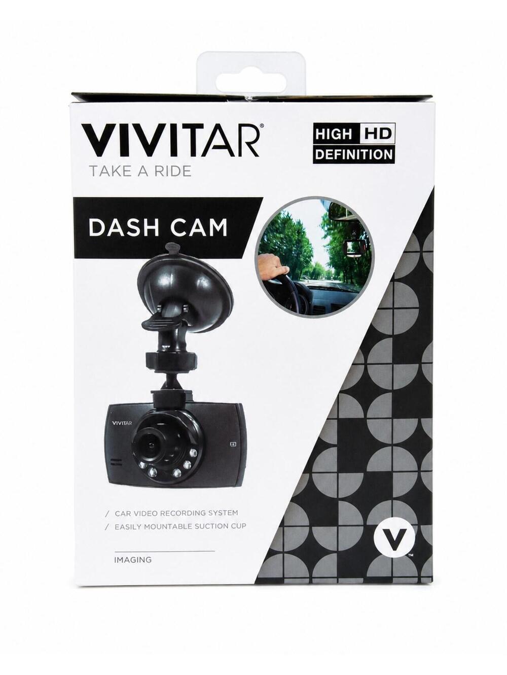 Vivitar HD Dash Cam New Unopened in Box with Suction Cup Mount